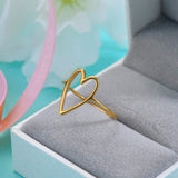 ‘Crystal’ heart ring
